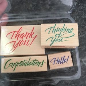 Stampin’ Up stamps sets-flowers & positive sayings